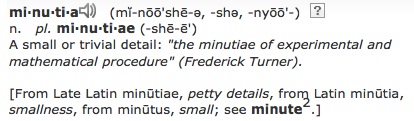 minutiae